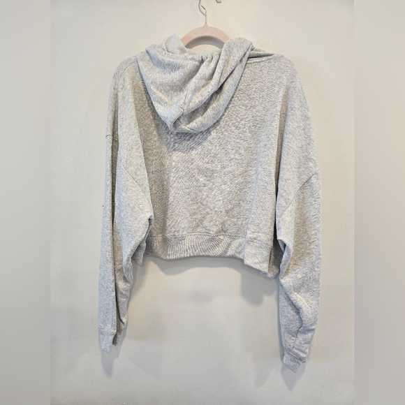 PINK Victoria's Secret Light Gray Hoodie With Rhinestones Size Xxl Nwt - Picture 5 of 8